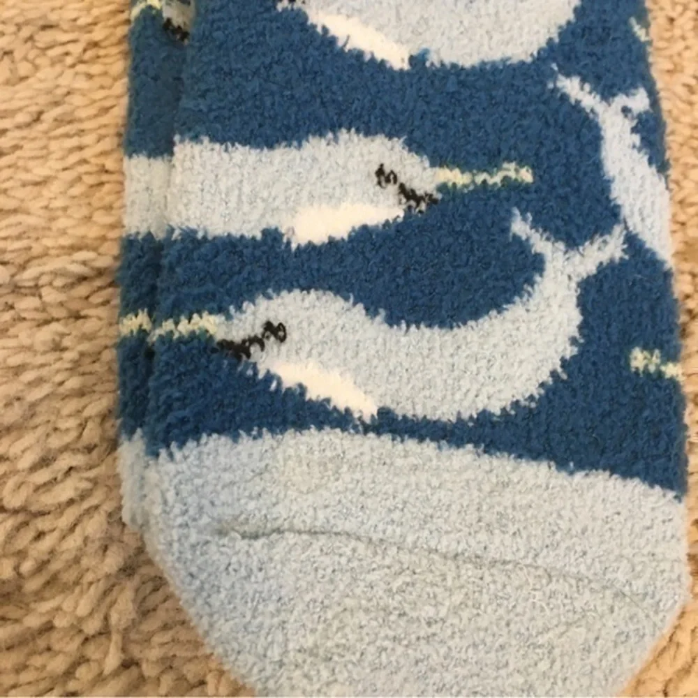 Warm and cozy micro velour socks
